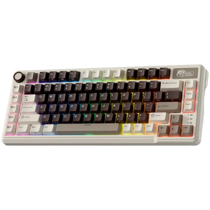 ROYAL KLUDGE RK L75 Mocha Grey Gaming Keyboard Cream switch — image 2