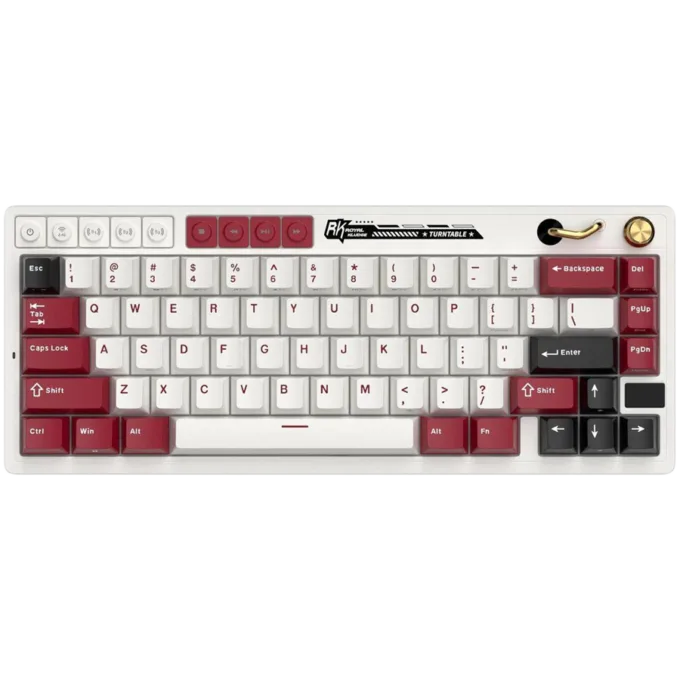 ROYAL KLUDGE RK M65 Famicom Gaming Keyboard Cream switch — image 1