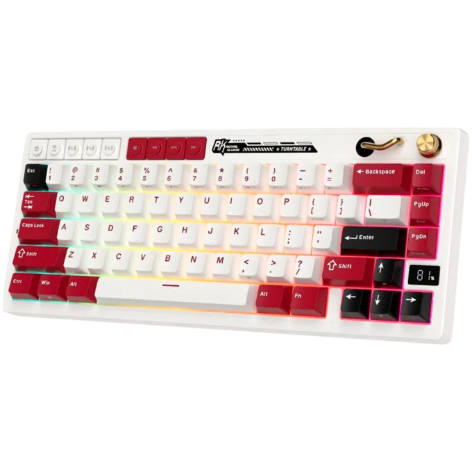 ROYAL KLUDGE RK M65 Famicom Gaming Keyboard Cream switch — image 2