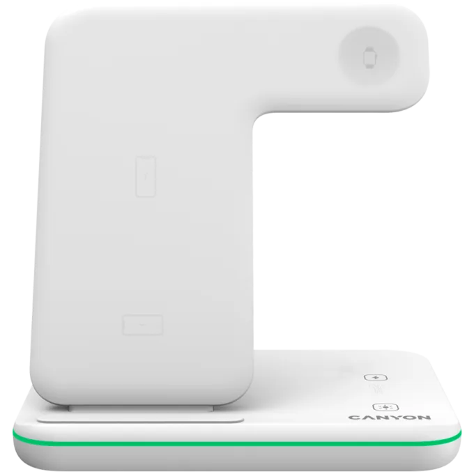 CANYON wireless charger WS-303 15W 3in1 UK White — image 1