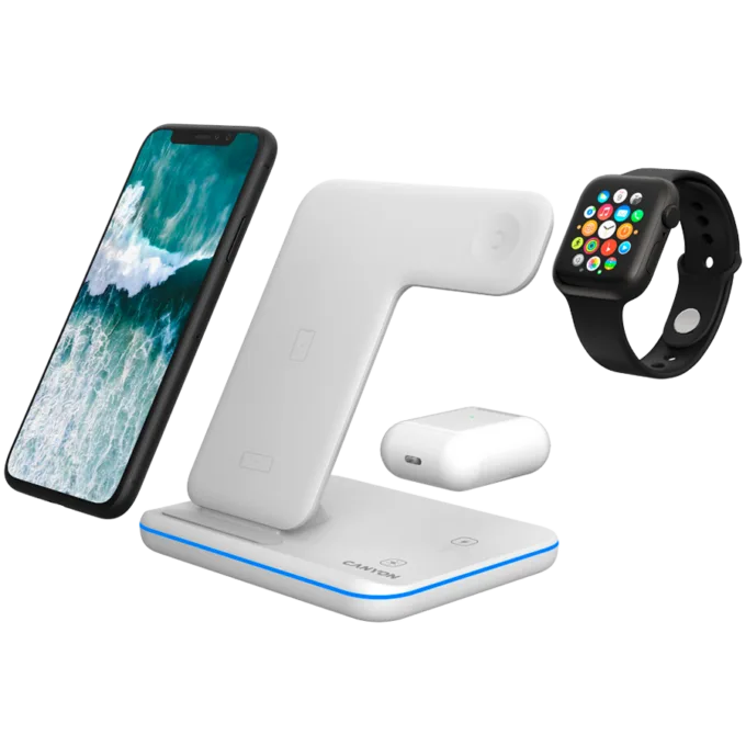 CANYON wireless charger WS-303 15W 3in1 UK White — image 10