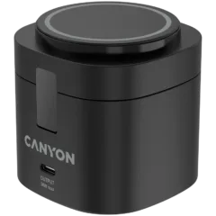 Canyon 4 in 1 Wireless Charging Stand, 30W max, Size: 70x70x70.3mm, weight: 414g, with 65W charger and 1M cable, black
