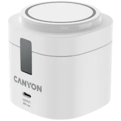 Canyon 4 in 1 Wireless Charging Stand, 30W max, Size: 70x70x70.3mm, weight: 414g, with 65W charger and 1M cable, white