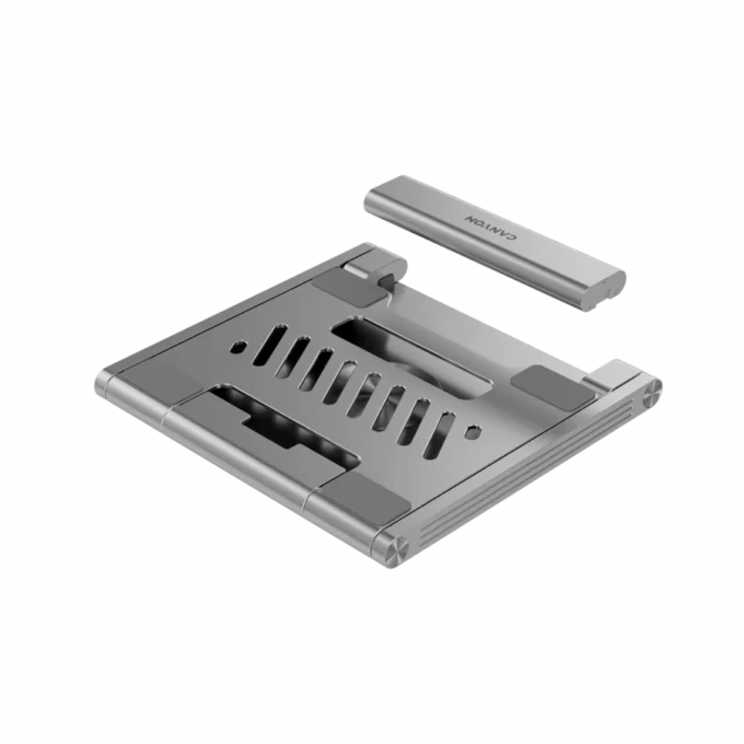 Canyon Laptop stands with hub, TYPE C F to HDMI2.0+2USB3.0+USBC3.0+RJ45+PD, TYEP C TO C cable 1m white with Emarker: HUSB332A, Material: Aluminum case+ABS+PS, Size: 245x240x27.2+/-0.3mm, Weight:1304g — image 14