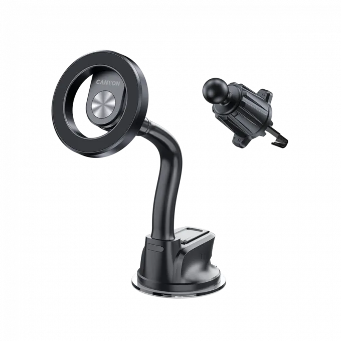 CANYON Magnetic car holder OnGrip 12 suction + air vent Black — image 1