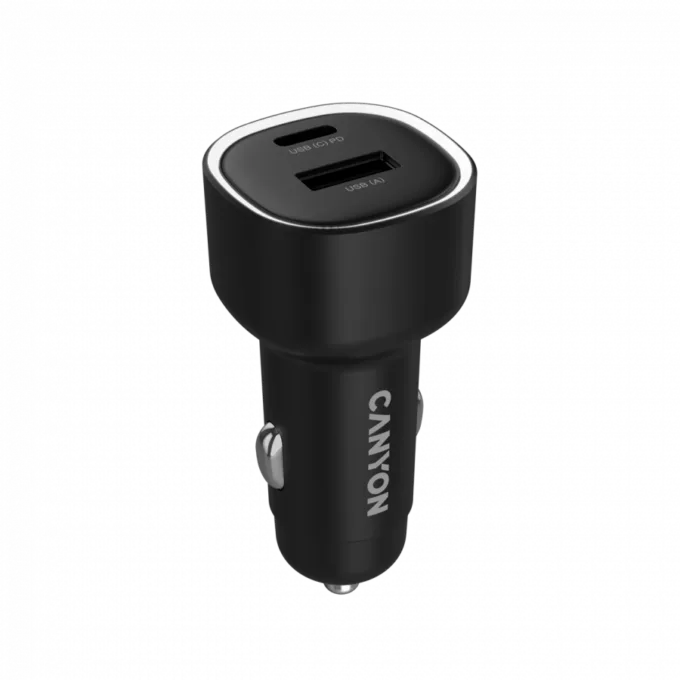 CANYON car charger OnDrive 85 PD 85W USB-A+USB-C Black — image 3