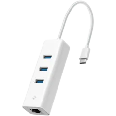 USB Type-C 3-Port Hub & Gigabit Ethernet Adapter