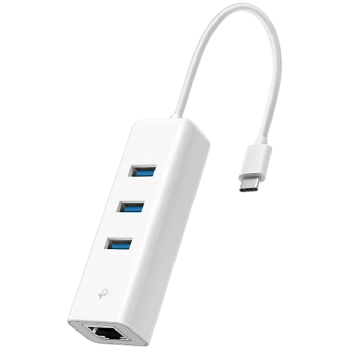 USB Type-C 3-Port Hub & Gigabit Ethernet Adapter — image 1