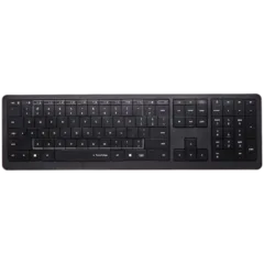 CLEVETURA CLVX 1 Touch-On-Keys AI Wireless Keyboard, ANSI US Windows Layout, Scissor Switches, Aluminum Chassis, Interactive RGB, Windows/Linux/MacOS support