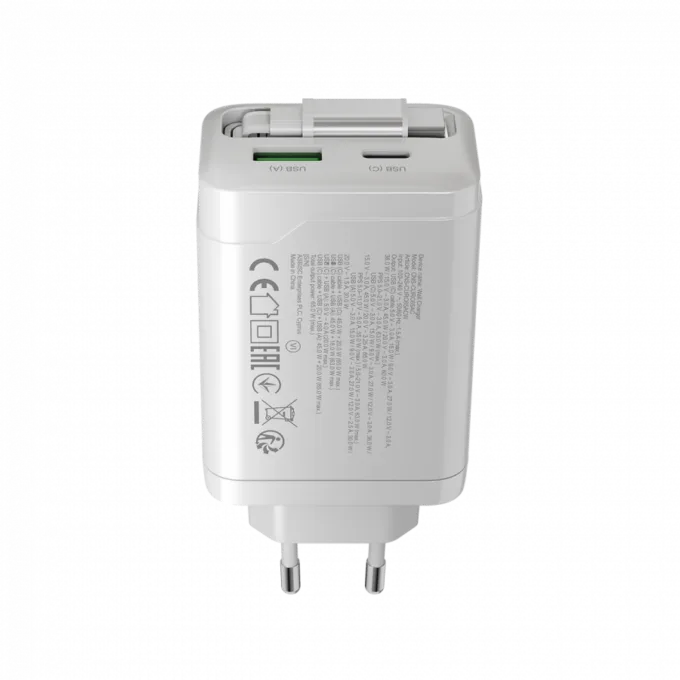CANYON charger OnCharge 65RC Build-In Cable USB-C 65W 1xPD 1xQC EU White — image 5