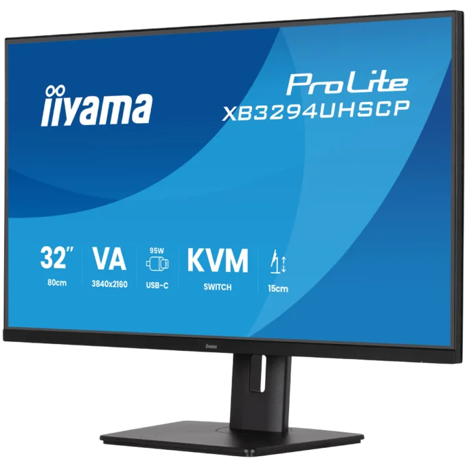 Iiyama PROLITE XB3294UHSCP-B1 LED monitor 31.5 3840 x 2160 4K 60 Hz VA 400 cd  3000 2 ms HDMI DP USB-C SPEAKERS BLACK — image 3
