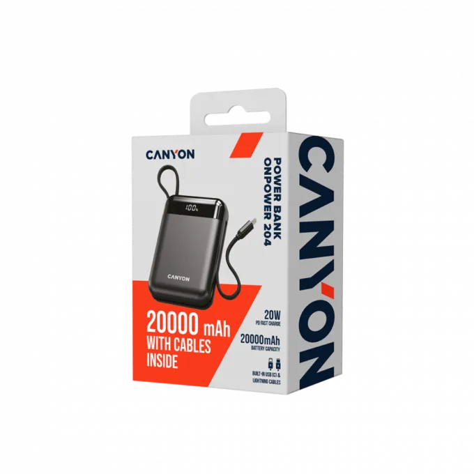 CANYON power bank OnPower 204 20000mah Black — image 5