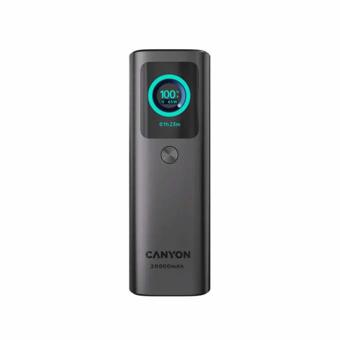 CANYON Built-in cable power bank OnPower 265 20000mAh 165W   Aluminium Dark grey — image 3