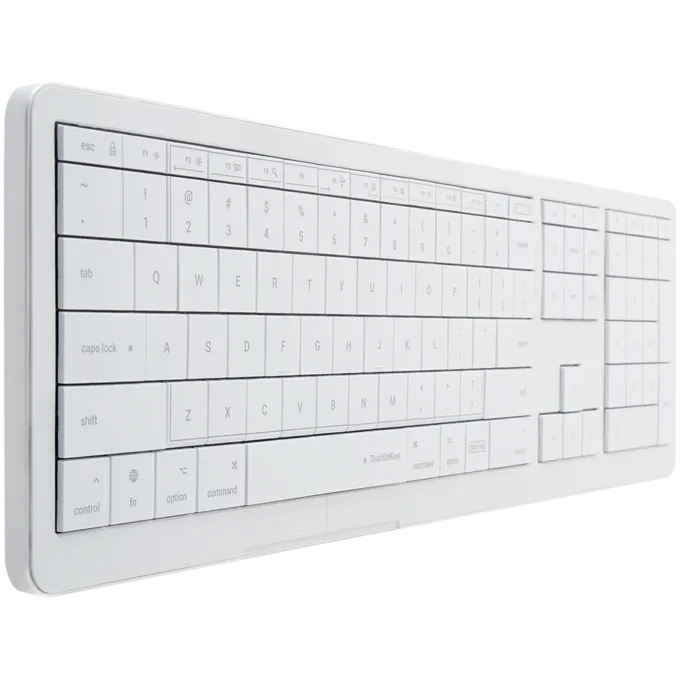 CLEVETURA CLVX 1 Touch-On-Keys AI Wireless Keyboard, ANSI US Mac layout, Scissor Switches, Aluminum Chassis, Interactive RGB, Mac/iPad/AppleTV/PC support — image 2