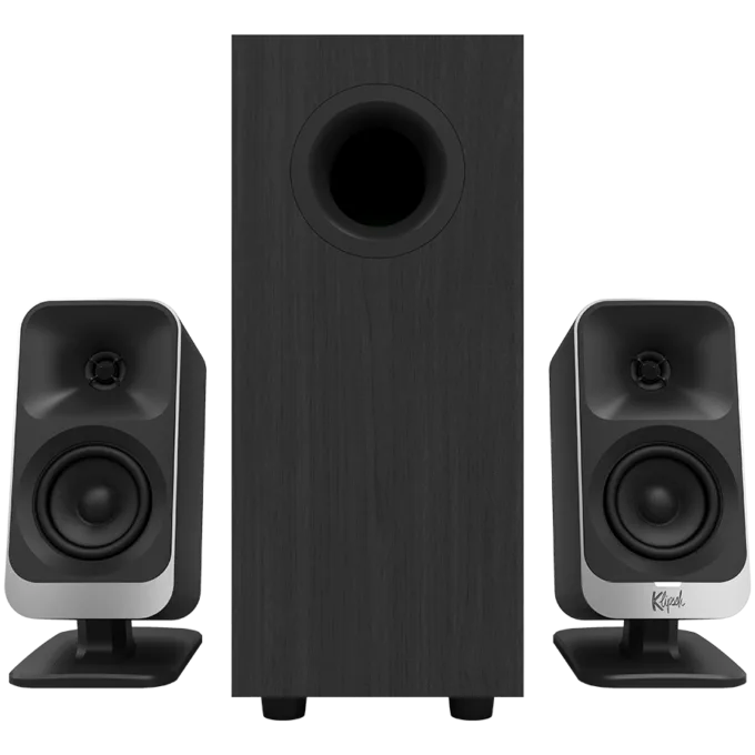 Klipsch ProMedia Lumina 2.1 Gaming Audio System with Subwoofer and LED Lighting Effects Built-in, Black — image 2