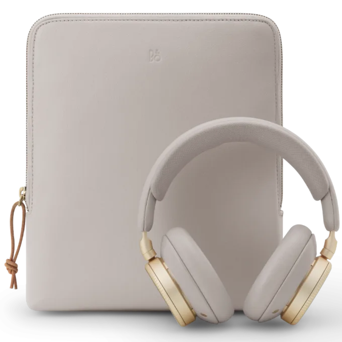 Beoplay H100 Leather Pouch Hourglass Sand — image 1