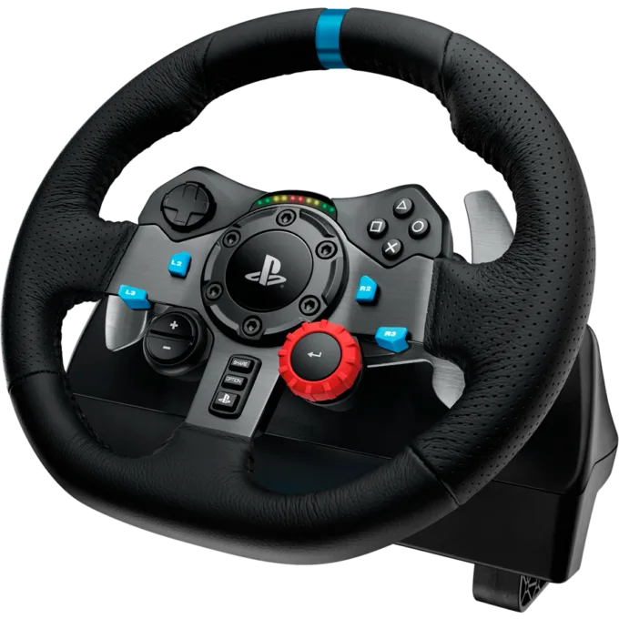 LOGITECH G29 Driving Force Racing Wheel for PlayStation5 and PlayStation4 - BLACK - USB - PLUGCG - WWi-9006 - WHEEL — image 2
