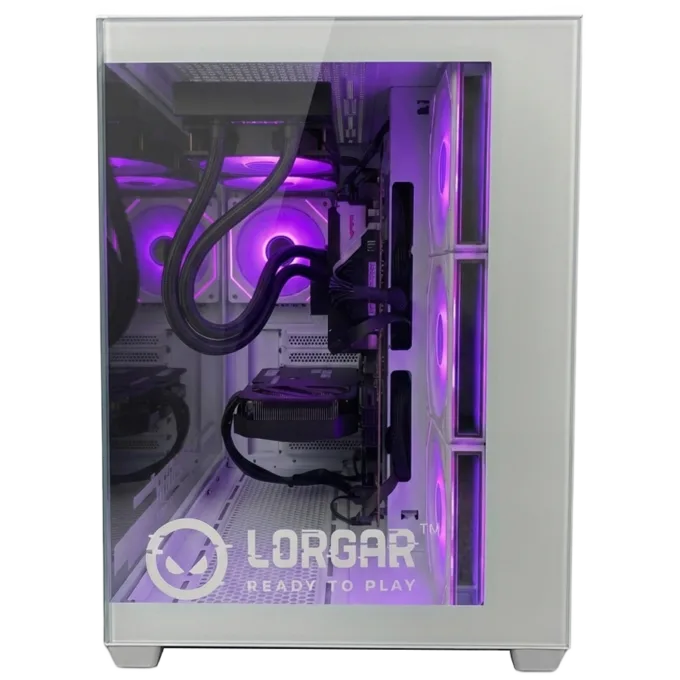 LORGAR ADVANCED A201 - AMD 7500F 6C/12T, 240 AIO, NVIDIA RTX 5060Ti 16GB, 32GB@6400mhz, 1TB SSD NVME, 750W PSU, White, 3Y — image 3