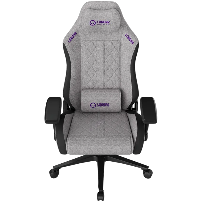 LORGAR CHA41, Ergonomic Gaming Chair Advanced, premium anti-stain fabric, Grey — image 2