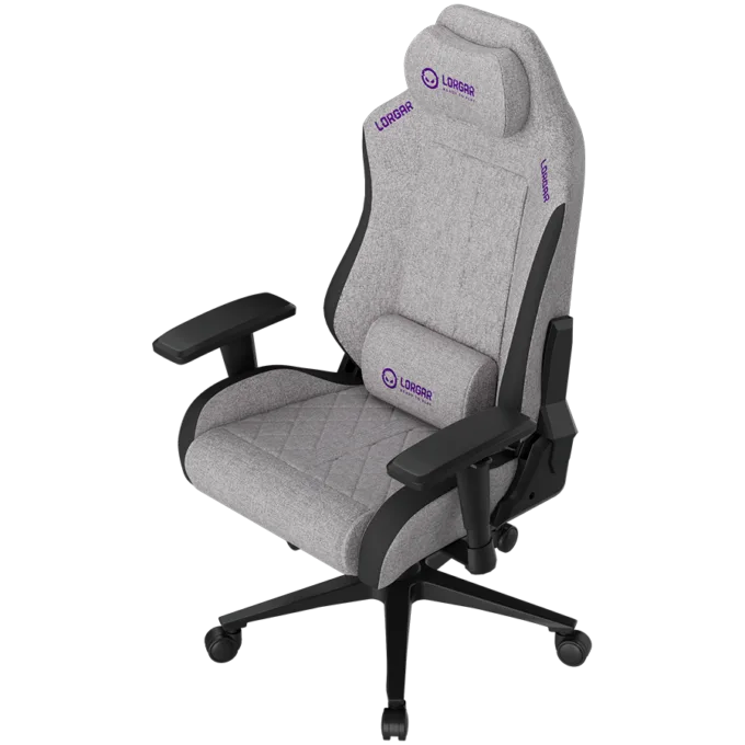LORGAR CHA41, Ergonomic Gaming Chair Advanced, premium anti-stain fabric, Grey — image 3
