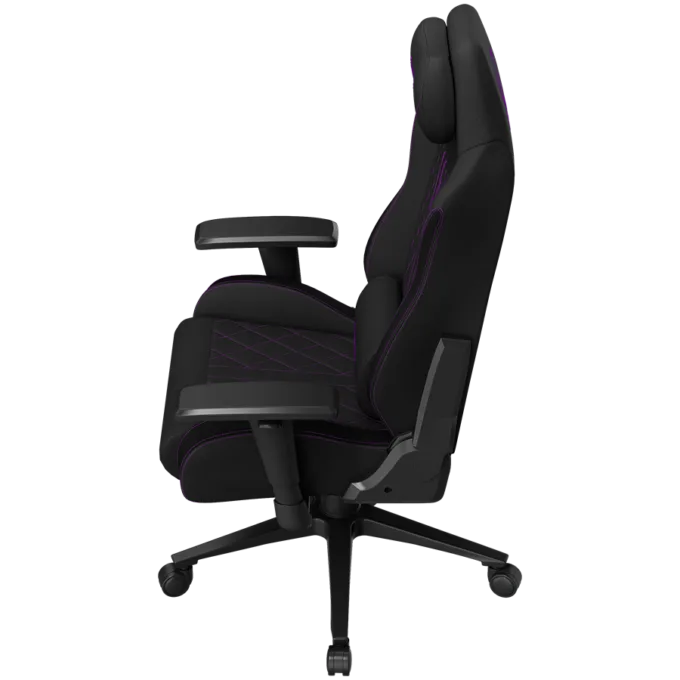 LORGAR CHA41, Ergonomic Gaming Chair Advanced, premium anti-stain fabric, Black/purple — image 5