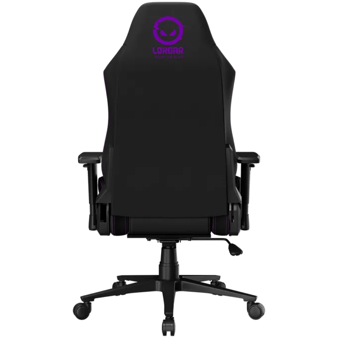 LORGAR CHA41, Ergonomic Gaming Chair Advanced, premium anti-stain fabric, Black/purple — image 9