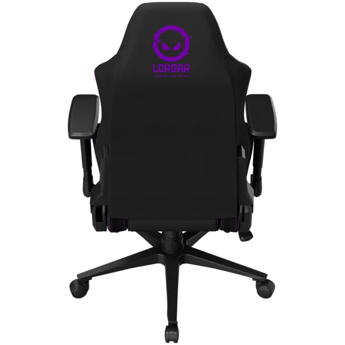 LORGAR CHA41, Ergonomic Gaming Chair Advanced, premium anti-stain fabric, Black/purple — image 10