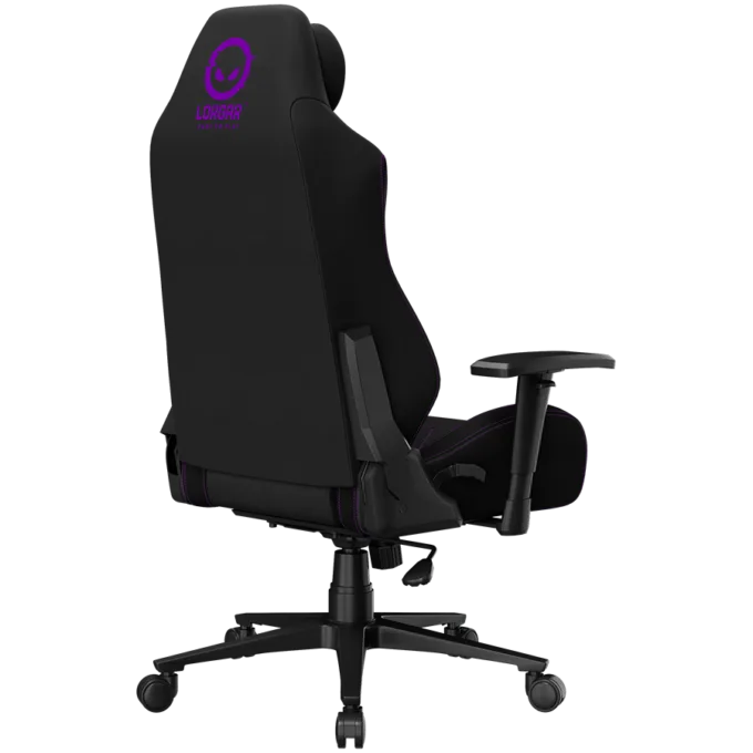 LORGAR CHA41, Ergonomic Gaming Chair Advanced, premium anti-stain fabric, Black/purple — image 13