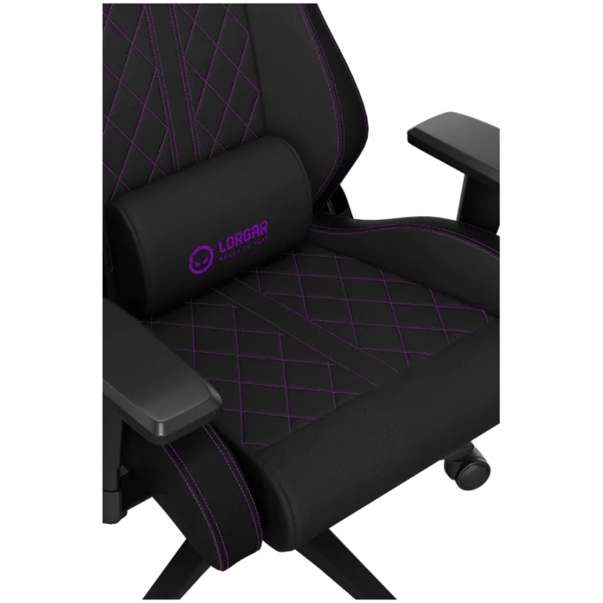 LORGAR CHA41, Ergonomic Gaming Chair Advanced, premium anti-stain fabric, Black/purple — image 18