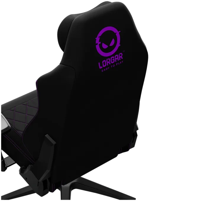 LORGAR CHA41, Ergonomic Gaming Chair Advanced, premium anti-stain fabric, Black/purple — image 20