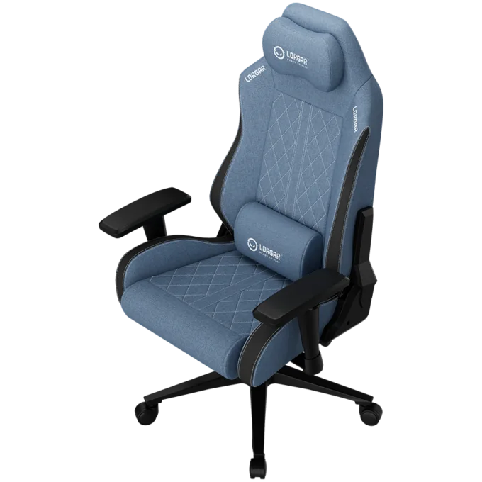 LORGAR CHA41, Ergonomic Gaming Chair Advanced, premium anti-stain fabric, Blue — image 4