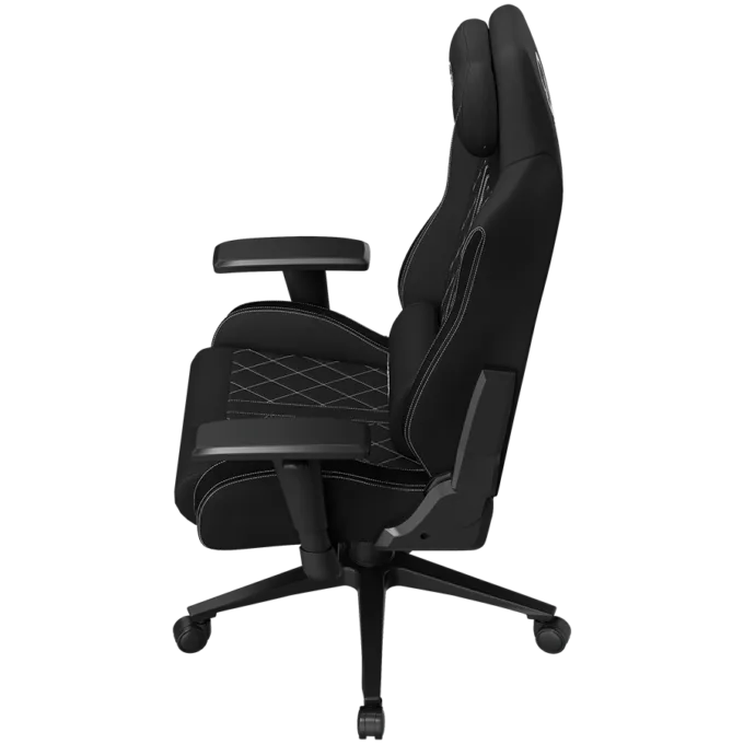 LORGAR CHA41, Ergonomic Gaming Chair Advanced, premium anti-stain fabric, Black/white — image 5