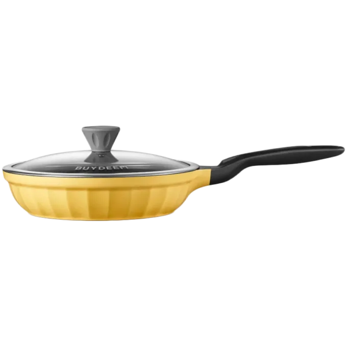 BUYDEEM Cast Aluminum Nonstick Multi  function pot, model SP182, color Mellow Yellow — image 1