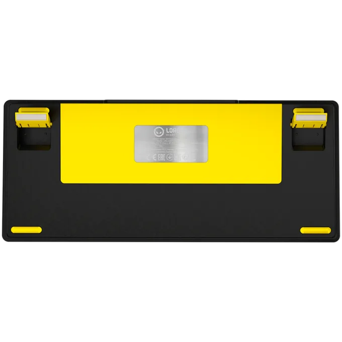 LORGAR KBP7075W, Wireless 75% Mechanical Gaming Keyboard Pro, Black/yellow, EN layout — image 8