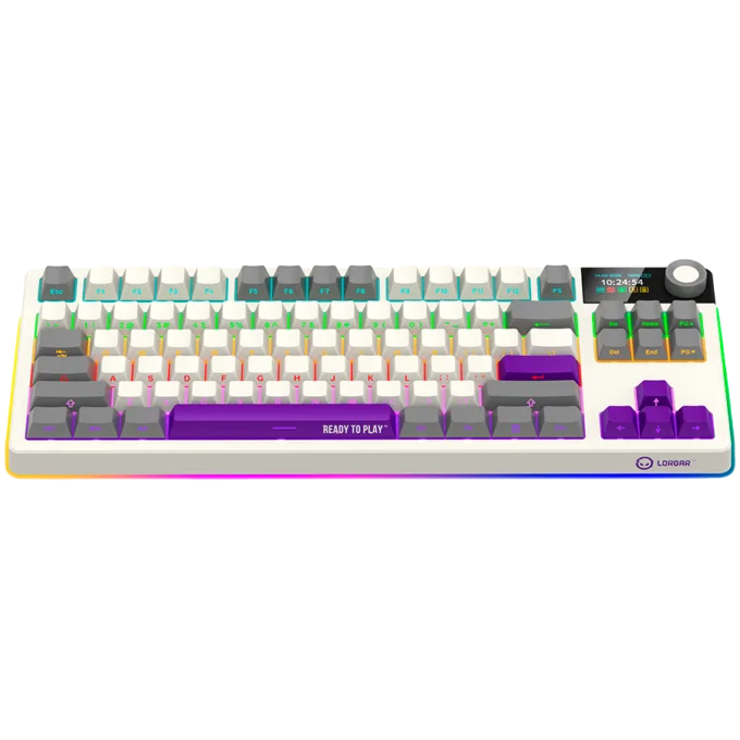 LORGAR KBP70TKLW, Wireless TKL Mechanical Gaming Keyboard Pro, Beige, EN layout — image 3