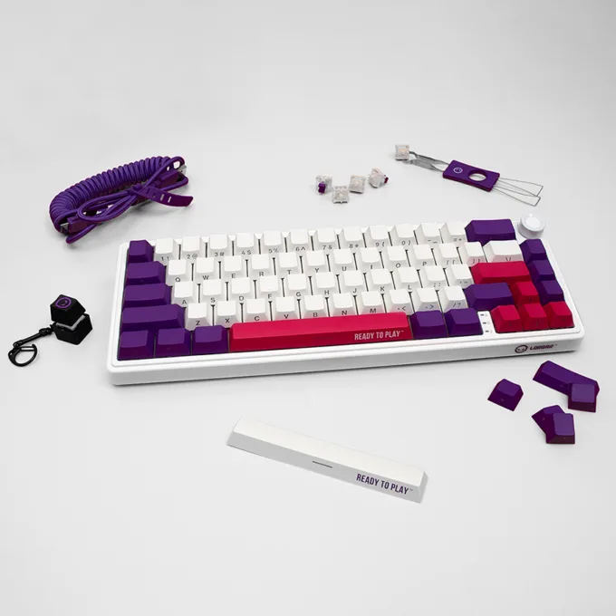 LORGAR KBP70MW, Wireless 65% Mechanical Gaming Keyboard Pro, White, EN layout — image 16