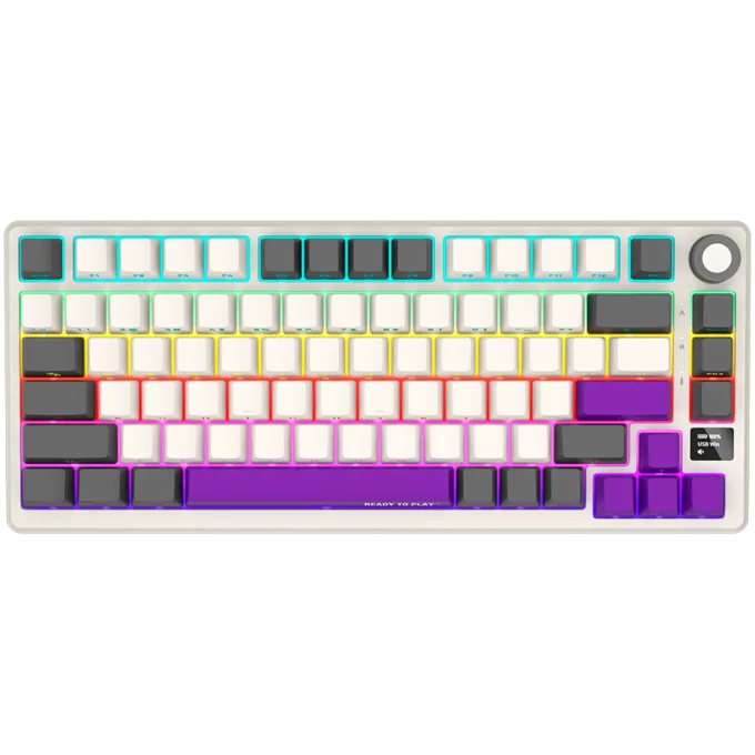 LORGAR KBP7075W, Wireless 75% Mechanical Gaming Keyboard Pro, Beige, EN layout — image 1