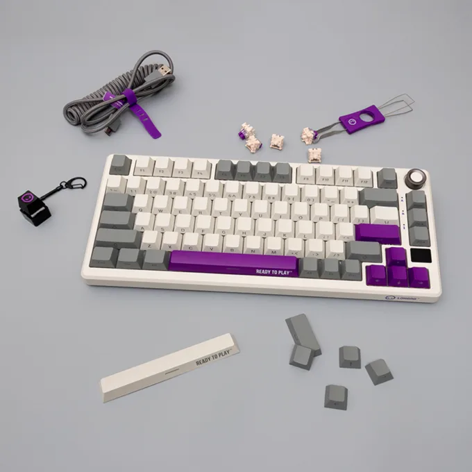 LORGAR KBP7075W, Wireless 75% Mechanical Gaming Keyboard Pro, Beige, EN layout — image 11