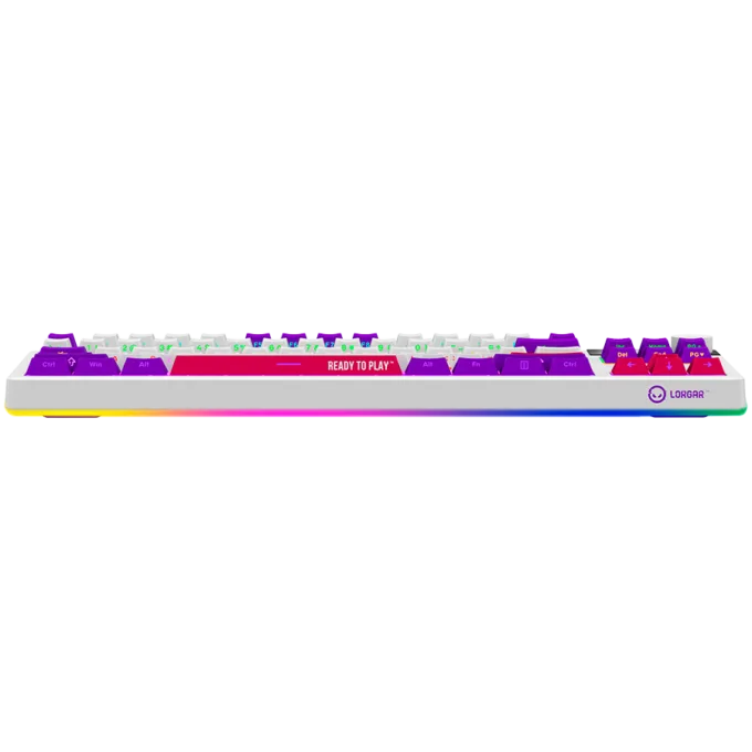 LORGAR KBP70TKLW, Wireless TKL Mechanical Gaming Keyboard Pro, White, EN layout — image 5