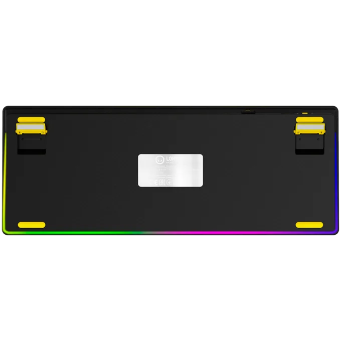 LORGAR KBP70TKLW, Wireless TKL Mechanical Gaming Keyboard Pro, Black/yellow, EN layout — image 8