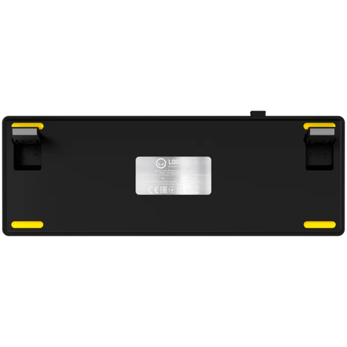 LORGAR KBP70MW, Wireless 65% Mechanical Gaming Keyboard Pro, Black/yellow, EN layout — image 9