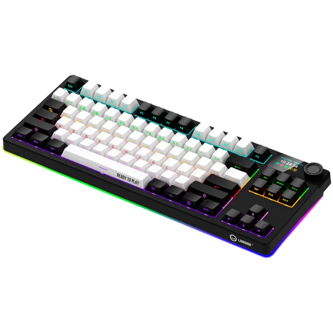 LORGAR KBP70TKLW, Wireless TKL Mechanical Gaming Keyboard Pro, Black/red, EN layout — image 7