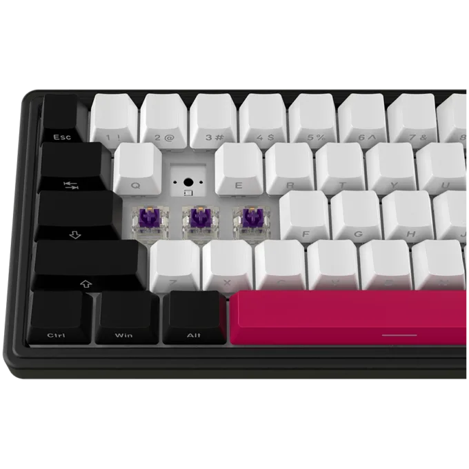 LORGAR KBP70MW, Wireless 65% Mechanical Gaming Keyboard Pro, Black/red, EN layout — image 8