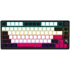 LORGAR KBP7075W, Wireless 75% Mechanical Gaming Keyboard Pro, Black/red, EN layout
