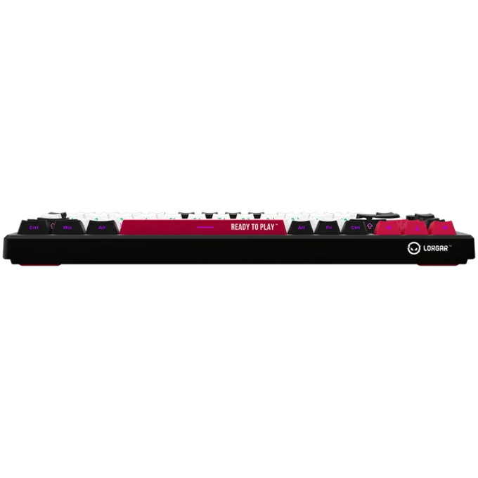 LORGAR KBP7075W, Wireless 75% Mechanical Gaming Keyboard Pro, Black/red, EN layout — image 5