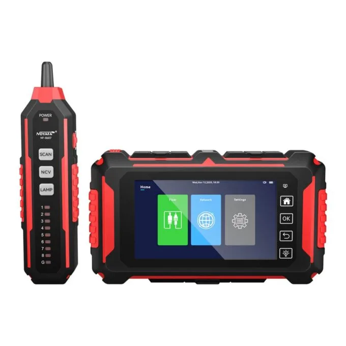 Noyafa Fiber & Network Tester with 150km OTDR, Full-protocol Network Analysis, PoE Testing, Ethernet Cable Verification, Multimeter NF-8607 — image 2