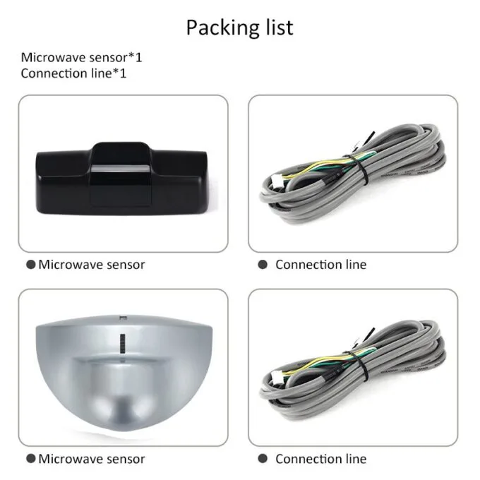 Zudsec Access Control Microwave Sensor Metal Suitable For Automatic Door,Electric Sliding Door,Automatic Swing-Push Arm — image 3