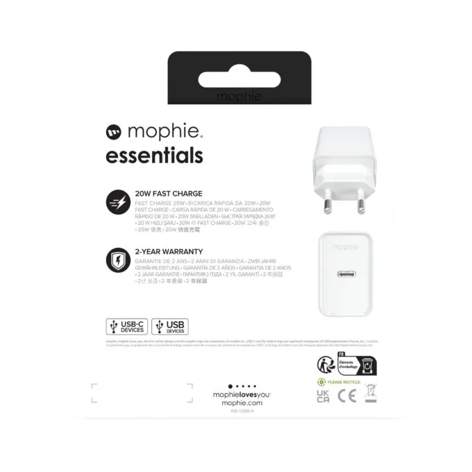 Mophie Essentials USB-C 20W PD (white) — image 6