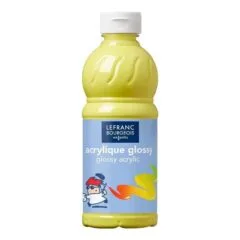 LB EDUCATION ACRYLIC GLOSSY 500ML BTL LEMON YELLOW