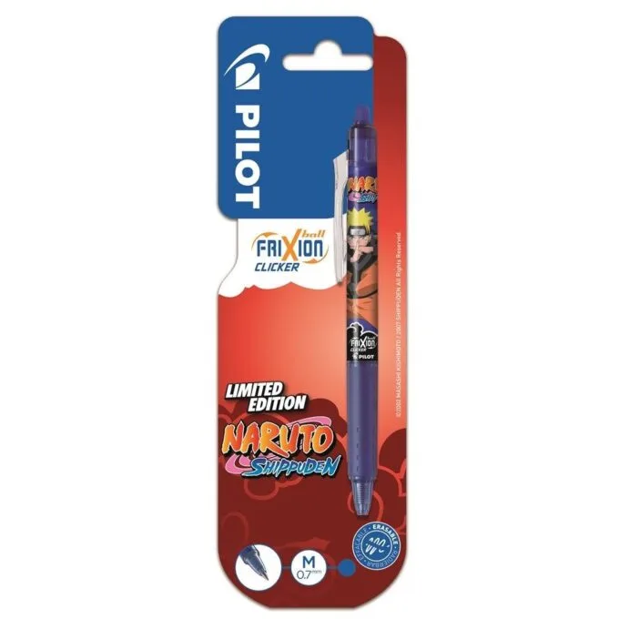 PILOT BLISTER FRIXION CLICKER R. BALL 0.7MM BLUE NARUTO LIMITED EDITION — image 1